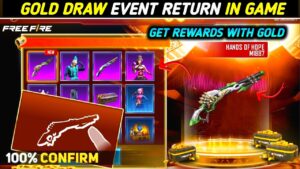 FF GOLD DRAW 🔥 GET RARE REWARDS WITH FF GOLD COINS 🔥  FREE FIRE NEW EVENT - GARENA FREE FIRE