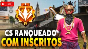 FREE FIRE AO VIVO 🔴 JOGANDO COM INSCRITOS, GARENA FREE FIRE, REIZÃO YT