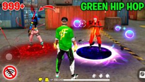 Green Hip Hop 999+ Prank With Bunny Bundle And Red Criminal 🤣 Garena Free Fire 🔥