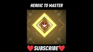 HEROIC TO MASTER🔥🔥 | GARENA FREE FIRE #shorts  #youtubeshorts #garenafreefire  #shizuffgaming