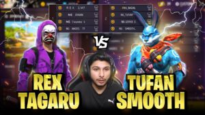 Rex Vs Smooth Squad 🥵 || Tagaru Using Panel In Livestream 🤫 - Garena Free Fire 🔥