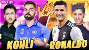 Virat Kohli Vs Ronaldo In Free Fire 1 Vs 1😍Cricket Vs Football - Garena Free Fire