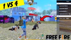 1VS4 IMPOSSIBLE CLUTCH 😱 - GARENA FREE FIRE