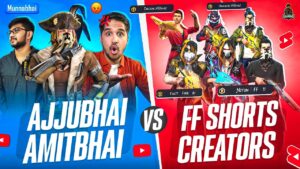 AJJUBHAI AMITBHAI VS NITIN FF AND ALL SHORTS CREATOR | GARENA FREE FIRE