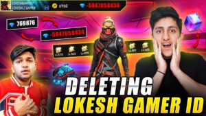 Deleting Lokesh Gamer Account Id Hack Prank 😂Wasting 50,000 Diamonds - Garena Free Fire