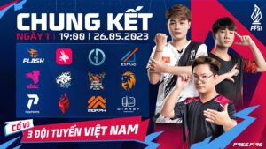 [FFSI 2023] Chung Kết ngày 1 | SE giữ top 4 trên BXH, Team Flash & PE suy giảm phong độ