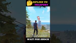 FREE FIRE✓999%IQ ADAM ZIPLINE TO TELEPORT GARENA FREE FIRE #short #shorts