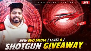 Free Fire Live- New Evo M1014 Giveaway For All- AO VIVO