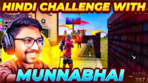 HINDI ONLY CHALLENGE WITH MUNNA BHAI - FUN GAMEPLAY - Garena Free Fire - Free Fire Telugu
