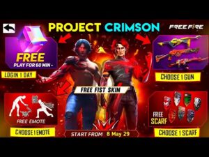 Indonesia Server Project Crimson Event 😍 Free Rewards 😋 || Garena Free Fire