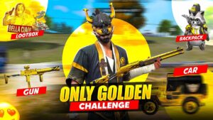 ONLY GOLDEN🏆 Challenge in Solo Vs Squad 😱 EXTREME LEVEL - Garena Free Fire