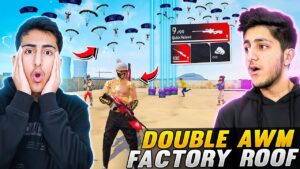 Only Awm On Factory Roof😍As Gaming + GodSunny - Garena Free Fire