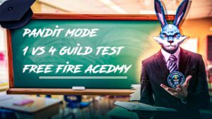 PANDIT MODE 😎 1VS4 GUILD TEST 🤘 FREE FIRE ACEDMY 😱 GARENA FREE FIRE