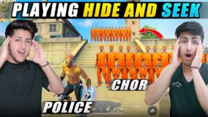 Playing (Chor Police) Hide And Seek In Free Fire Factory Roof - Garena Free Fire