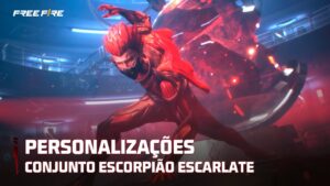 SAIBA COMO FUNCIONA O CONJUNTO LENDÁRIO ESCORPIÃO ESCARLATE! | Garena Free Fire