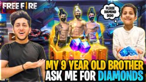 9 Year Brother Ask Me For 10,000 Diamonds 💎 Buying All New Events - Garena Free Fire
