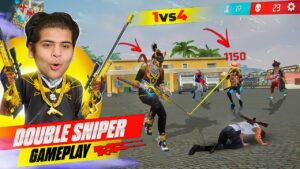 Finally 2xAWM Sniper Solo Vs Squad Gameplay 😱 23 Kills 🔥- Garena Free Fire #tufanff  #tondegamer