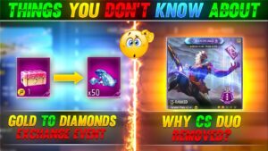 Gold To Diamonds Exchange😱|| Why Cs Duo Active Ability Mode Removed😭 || Garena Free Fire