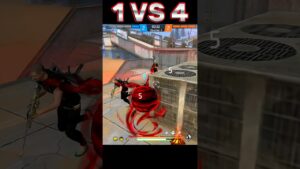 MP5 1 VS 4 Clutch CS Rank 😈😱 | Garena Free Fire #shorts #youtubeshorts