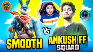 Nonstopgaming Vs Ankush ff Squad 🥵 Nonstop Live Reaction 😮Garena - Free Fire 🔥