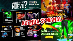 Nueva AGENDA SEMANAL de FREE FIRE Incubadora 3 en 1 angelicales verdes, actualizacion cubo magico