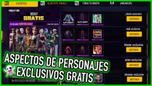 Todos Los Aspectos De Personajes Exclusivos Seran Gratis en Free Fire Latam 🤯 | JORGEPLAYED