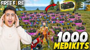 1000 Medikits In One Match😍😱Only Mede Challenge - Garena Free Fire