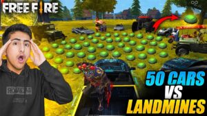 50 Cars Vs 1M Landmines😨😍- Garena Free Fire