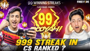 999 Streak In Cs Ranked😱😍A_s Gaming And God Sunny In One Match - Garena Free Fire