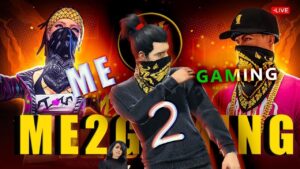 Action of Garena free fire Live with me2gaming girl