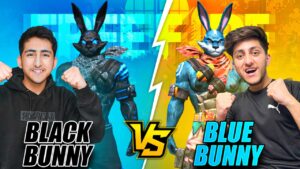 ⚫Black Bunny Vs 🔵Blue Bunny 1 Vs 1😱😍- Garena Free Fire