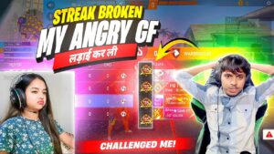 CUTE V BADGE GRIL STREAMER VS KAAL YT ON CS RANKED😱 1 VS 4 👿 GARENA FREE FIRE