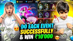 Challenging Tsg Ronish 🥷To Do Rare Events Successfully 🤤And Win 10000₹💰 - Garena Free Fire