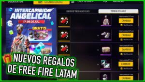 Consigue La Nueva Skin Angelical y Fondos influencers Gratis Que Llego a Free Fire Latam 😱
