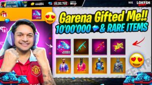 Garena Gifted Me 1M Diamonds & Black Rare Bunny Bundles Garena Free Fire