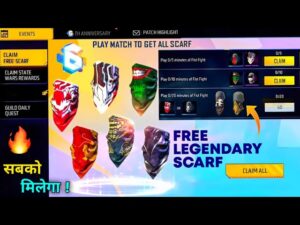 Indonesia Server Op Free Scarf Skin With Gold 😋 || Garena Free Fire