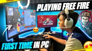 PLAYING FREE FIRE ON MY NEW GAMING PC 🥵 - Time to be Indian Ruok FF 👽 - Garena Free Fire