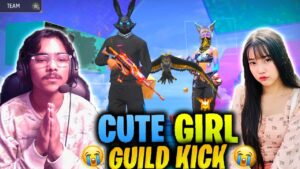 cute girl guild kick 😭 she need help😭 garena free fire
