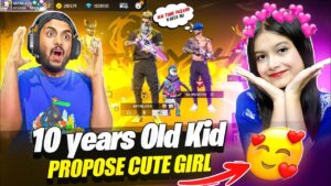 10 Years Old Boy Propose Small Cute Girl Gamer Funny Video 😂 - Garena Free Fire Max