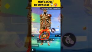 950+ Star ⭐ With 170 India's Highest Win Streak 🥵🤯 | Garena - Free Fire