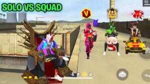 Free Fire 🔥 Solo Vs Squad 😈 Hip Hop & Criminal Squad 😱 Kya Booyah होगा 🤔 Garena Free Fire 🔥