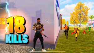 Free fire 😱 Solo vs squad + Scar  ⚡️ 18 Kills Total • Garena free fire | Ujjain Gang