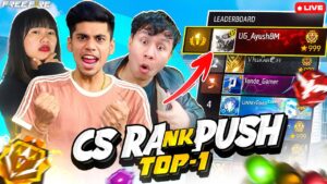 🔴[Live] New Season Push To Top 1 Grandmaster🔥CS With Global Squad👽- Garena Free Fire Live Unban😱!?