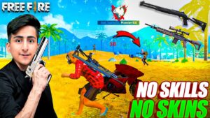 No Skins No Skills Challenge😱😨1X4 In Full Map - Garena Free Fire