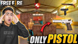 Only Pistol Challenge In Lone Wolf😨😍1X1 - Garena Free Fire