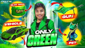 Free Fire India But ONLY GREEN 💚 Challenge in Solo Vs Squad 😱 FireEyes Gaming