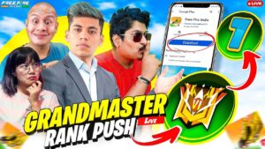 🔴[Live] Finally New Free Fire India🔥24 Hours Grandmaster Top 1 Push👽-Free Fire LIVE !!