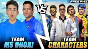 New MS Dhoni Character Vs All Character😍😱1 Vs 4 - Garena Free Fire
