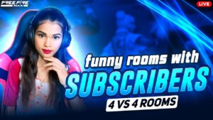Show Your Gameplay - 4 vs 4 Rooms & Full Map Rooms - Free Fire Live In Telugu - Garena Free Fire