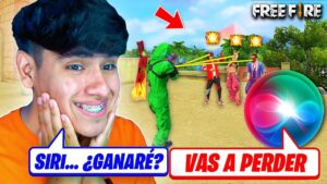 Usé SIRI para GANAR UNA PARTIDA!!😱 FREE FIRE